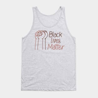 black lives matter with fists Tank Top